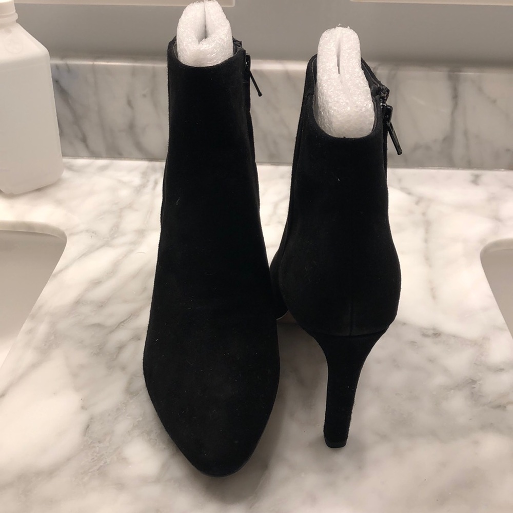 Black Suede Bootie by Banana Republic